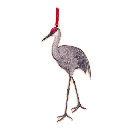 A set of hand-drawn crane ornaments