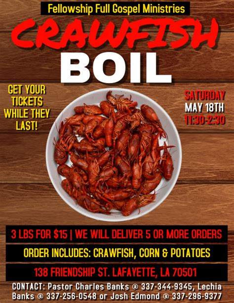 Crawfish Boil Flyer Design Inspiration