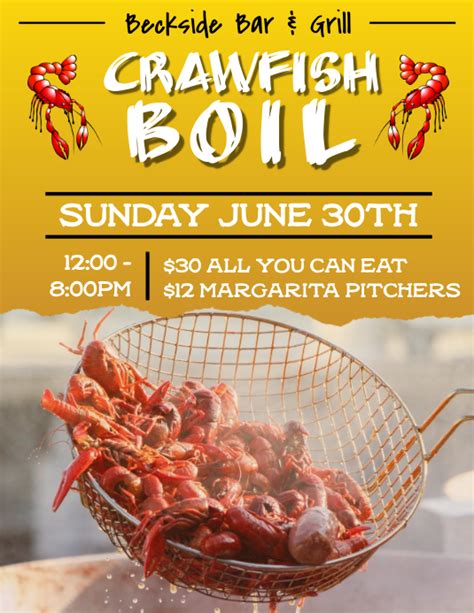 Crawfish Boil Flyer Ideas Inspiration