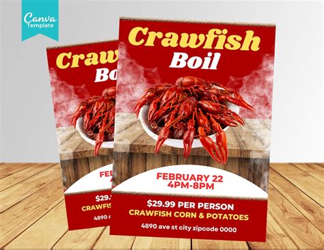 Crawfish Boil Flyer Templates