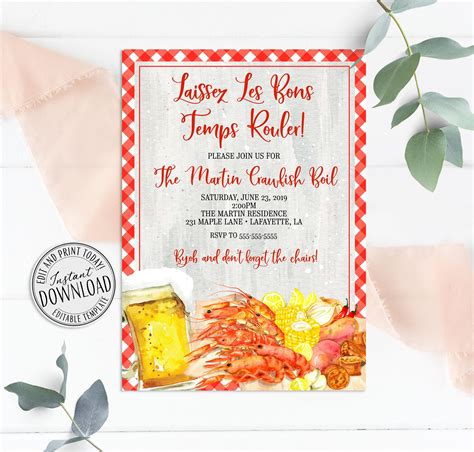 Crawfish Boil Invitation Template 10