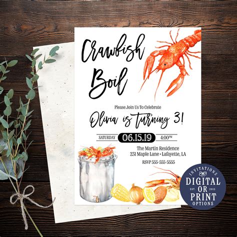 Crawfish Boil Invitation Template 7