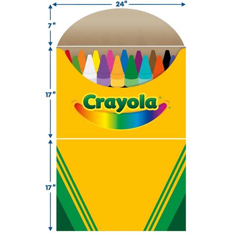 Crayola Crayon Box Template for School