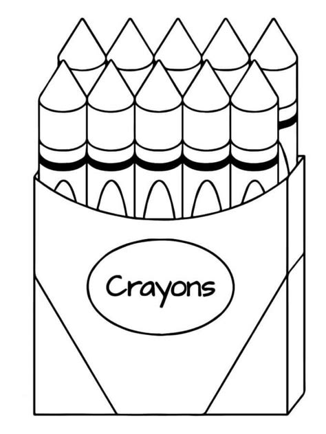 Crayon Coloring Pages Image