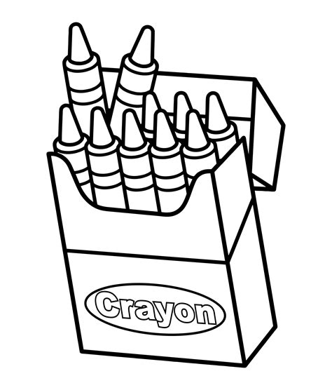 Crayon Coloring Pages for Adults Image