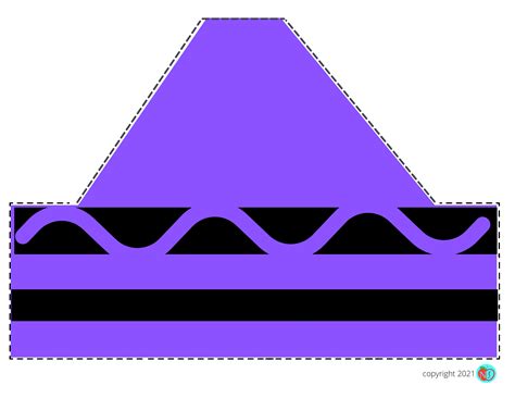 Crayon Hat Template Example 1