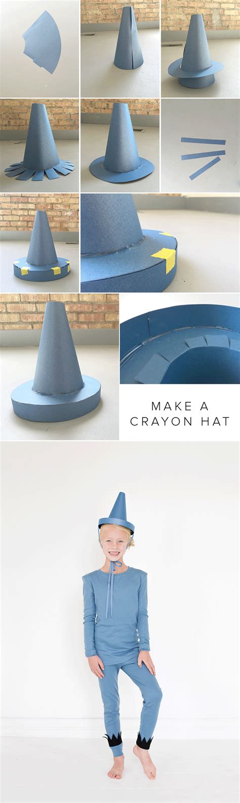 Crayon Hat Template for Adults Example