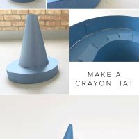 Crayon Hat Template Tutorial Image