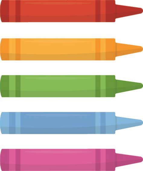 Crayon Illustration Template