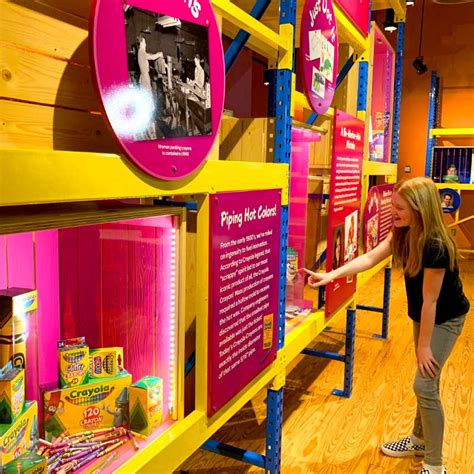 The world's largest crayon on display at a museum