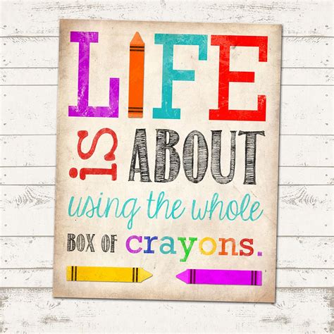 Crayon Template Designs for Inspiration Quotes