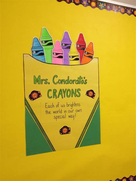 Crayon Template Ideas for Bulletin Board Templates