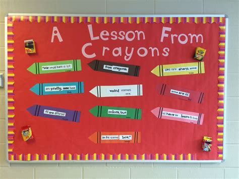 Crayon Template Ideas for Bulletin Boards