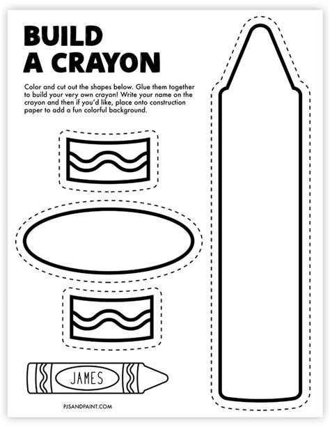 Crayon Templates for Summer Image