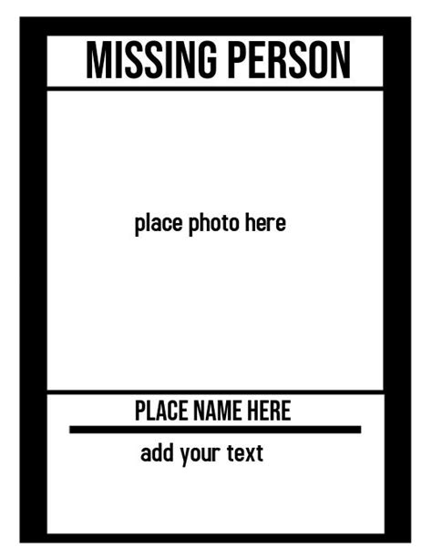 Create a Missing Poster Template Meme