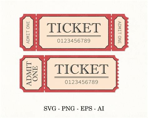 Create Admit One Ticket Template