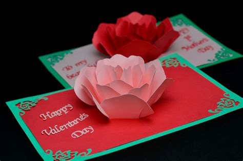 Create beautiful rose pop-up cards