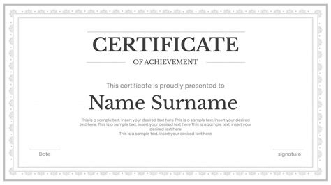 Create Certificate Using Google Slides Template