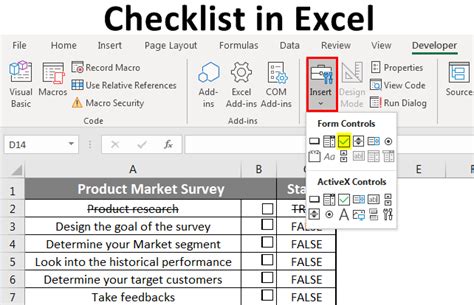 How to Create a Checklist Template in Excel