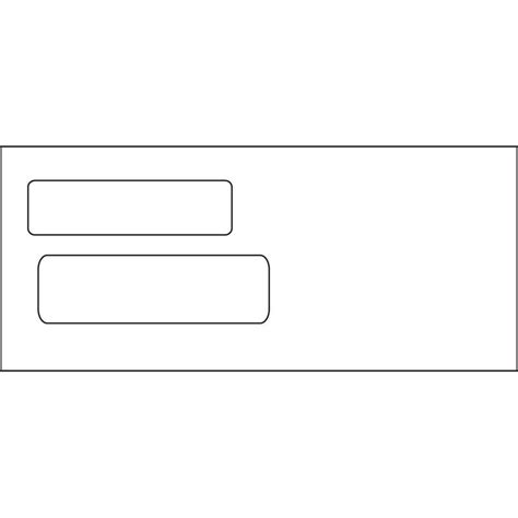 Create Double Window Envelope Template