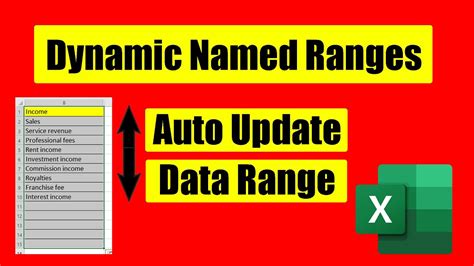 Creating Dynamic Named Ranges in Excel