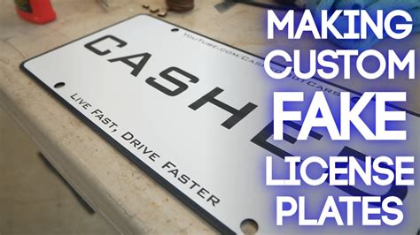 Creating Fake License Plates