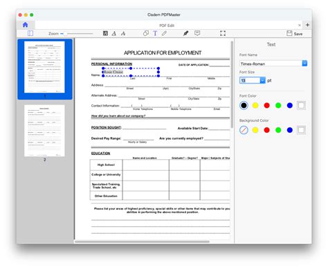 Create Fillable PDF Forms