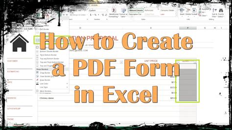 Create Fillable PDF Forms from Excel