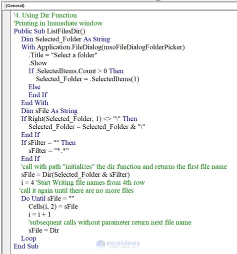 Create Folder with VBA in Excel with Dir Function