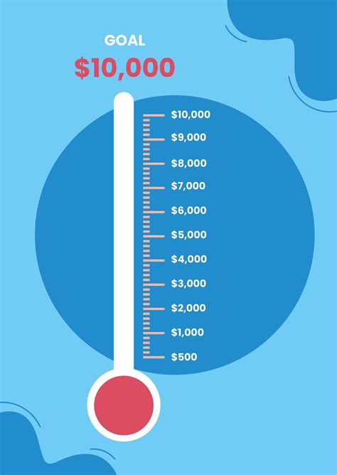 Steps to Create a Fundraising Thermometer Template