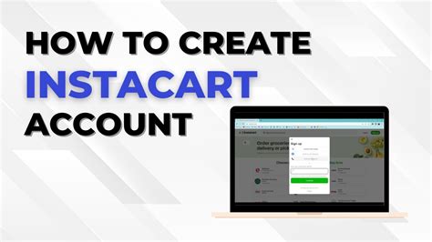 Create an Instacart account