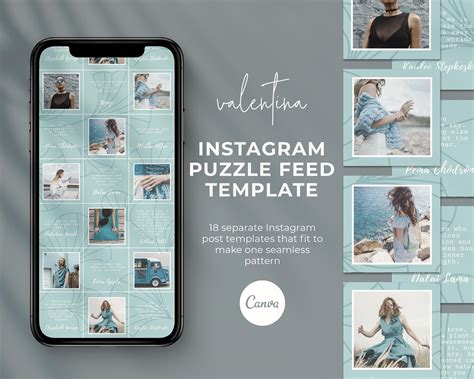 Create Instagram Puzzle Grid Template