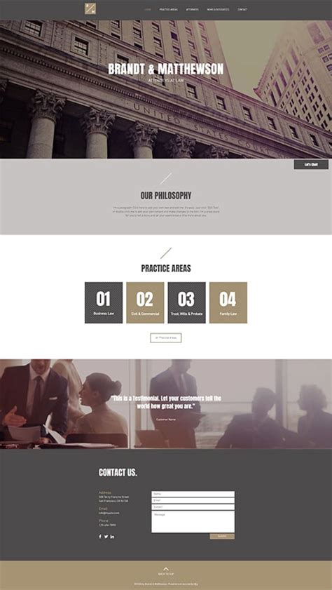 Create Law Firm Website with Wix Gallery