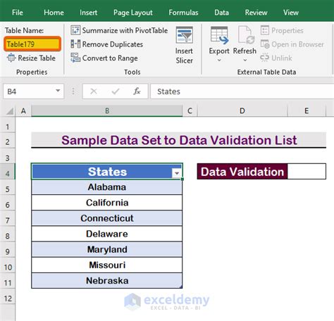 Data Validation