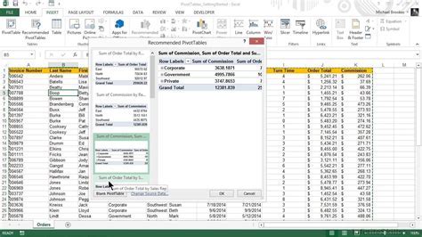 Creating a Matrix Using Pivot Tables