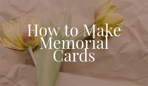 Create Memorial Card