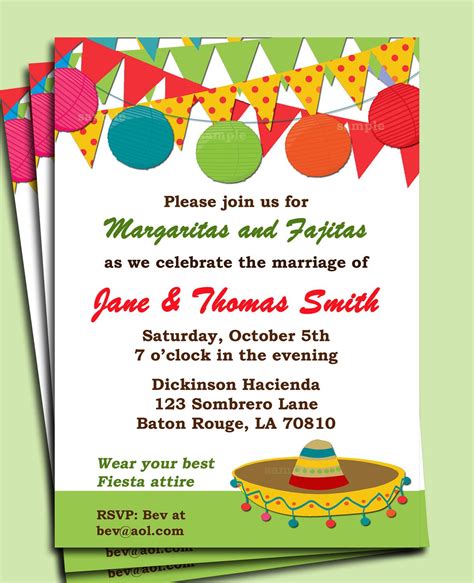 Create Your Own Mexican Fiesta Invitation Template