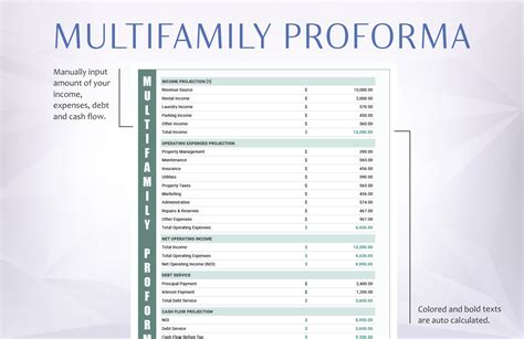 Creating a Multifamily Pro Forma Template