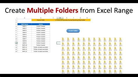 Create Multiple Folders with VBA in Excel