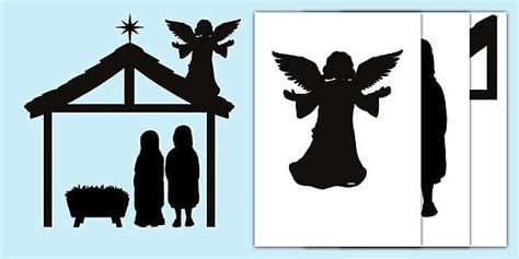 Create Nativity Scene Silhouette