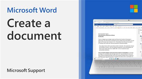 Create a New Document in Microsoft Word