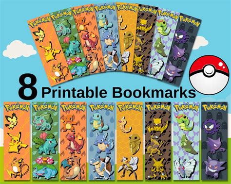 A step-by-step guide to creating Pokémon bookmarks printables