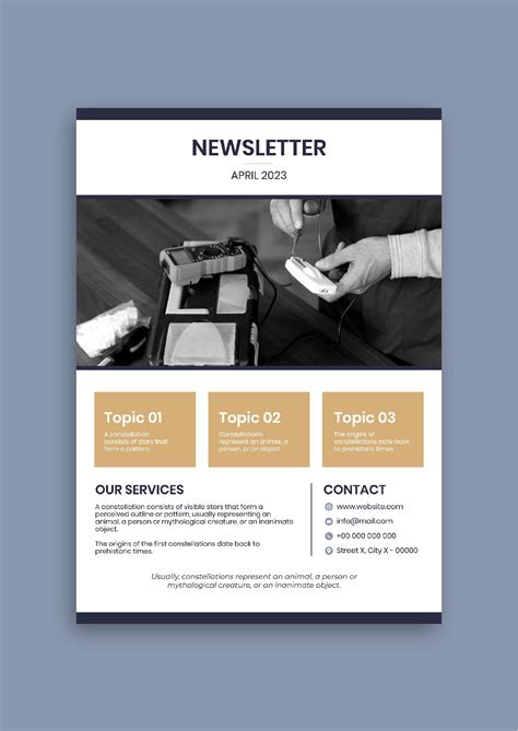 create professional newsletter