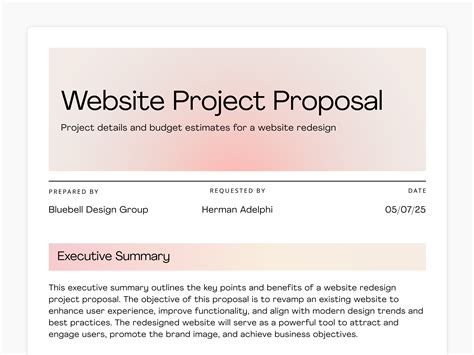 Create Proposal Template