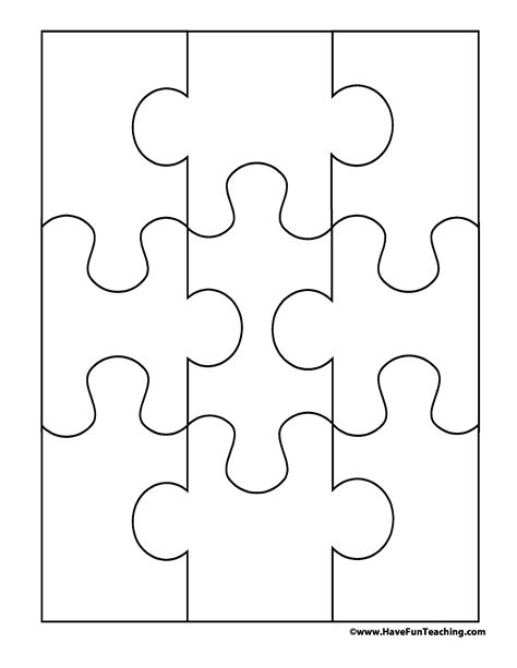 Create Puzzle Piece Template