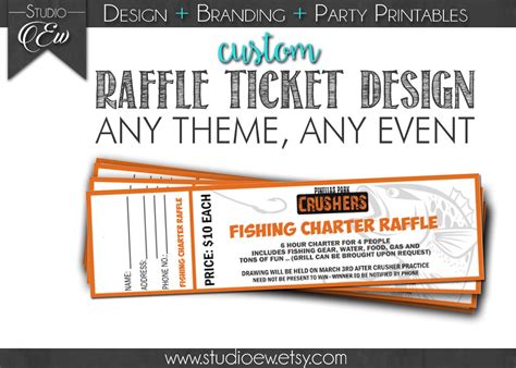 Creating raffle tickets for fundraising events