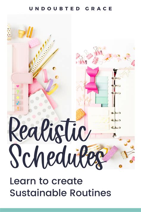 create realistic schedule