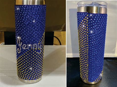 Rhinestone tumbler template design