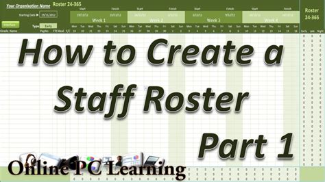 Create Roster Template