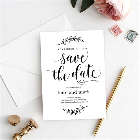 Steps to Create a Save the Date Template